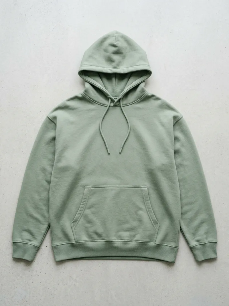 Virtual try-on: a flat hoodie photo becoming an on-model photo